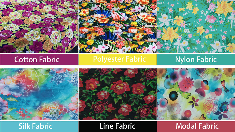 Printing Samples of Textile Printer